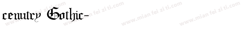 cenutry Gothic字体转换